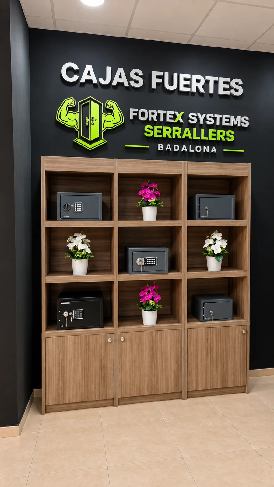 Exposición de cajas fuertes · Fortex Systems Serrallers Badalona