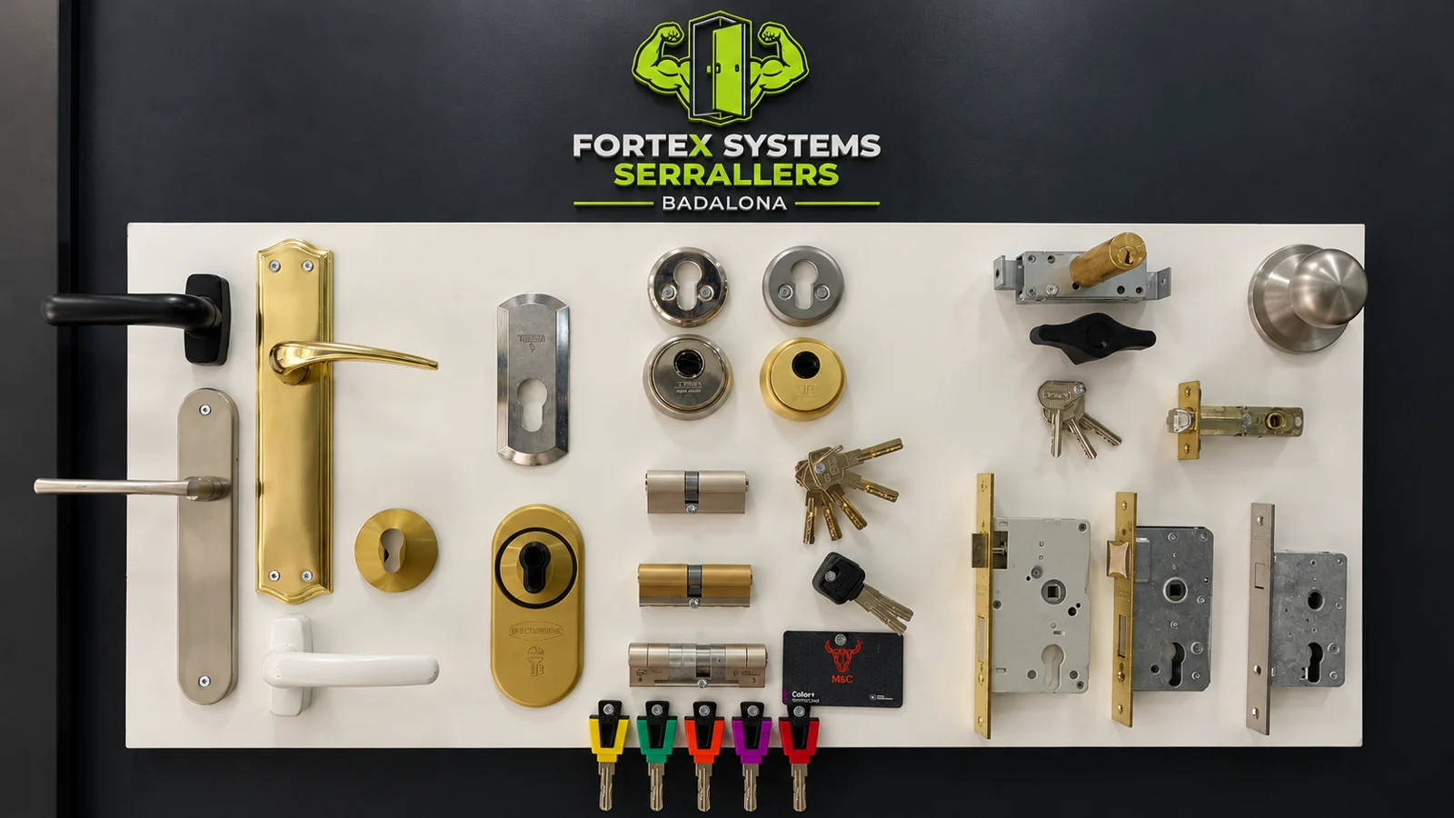 Exposición de cerraduras · Fortex Systems Serrallers Badalona