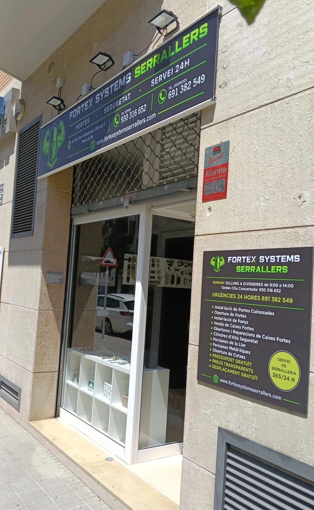 Tienda de cerrajería Fortex Systems Serrallers
